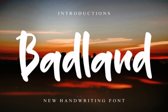 Badland Font: Whimsical Display for Creative Makers