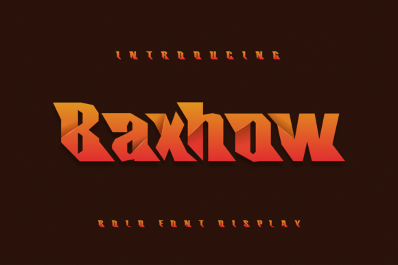 Baxhow: The Modern Display Font for Scroll-Stopping Visuals