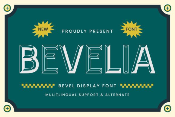 Bevelia: A Bold Display Font for Creative Projects