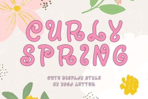 Curly Spring Font for Cute and Professional Branding