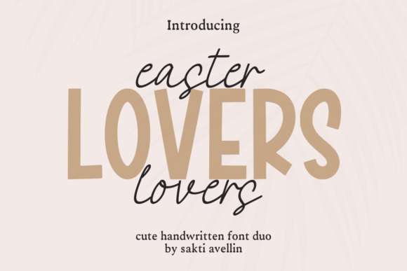 Easter Lovers Duo Font for Business Branding