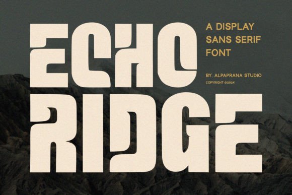 Echo Ridge Font for Editorial Design