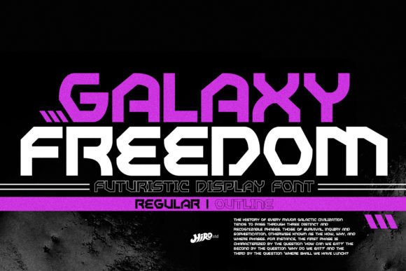 Galaxy Freedom: The Futuristic Typeface for Modern Brands