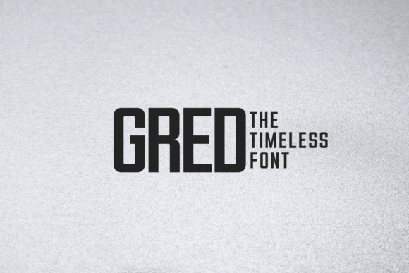 Gred Font for Creative Projects