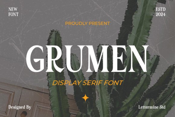 Grumen: A Stylish Display Font