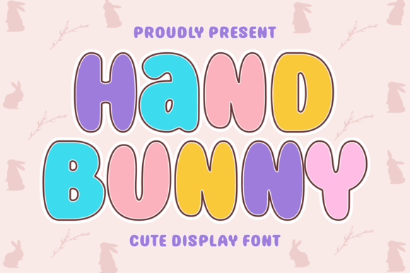 Hand Bunny Font for Creative Design