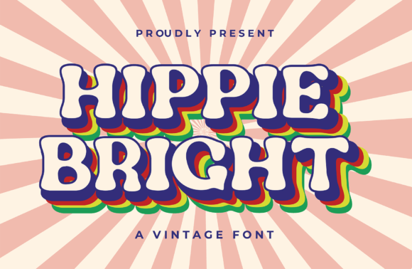 Hippie Bright Font for Creative Design