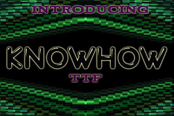 Knowhow Font for Business Branding