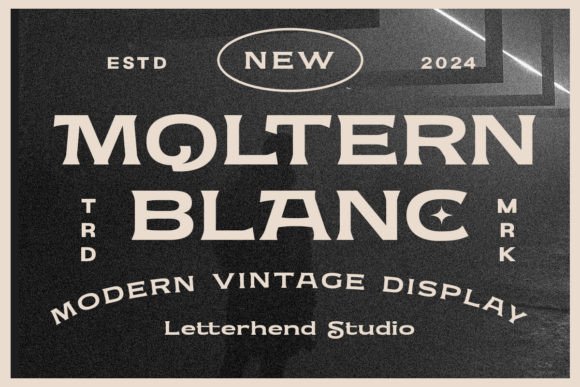 Moltern Blanc: A Classy Vintage Typeface for Makers