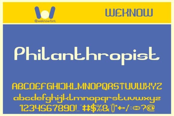 Philanthropist Font for Business