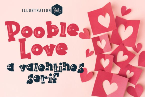 Pooble Love: A Charming Serif Font for Branding