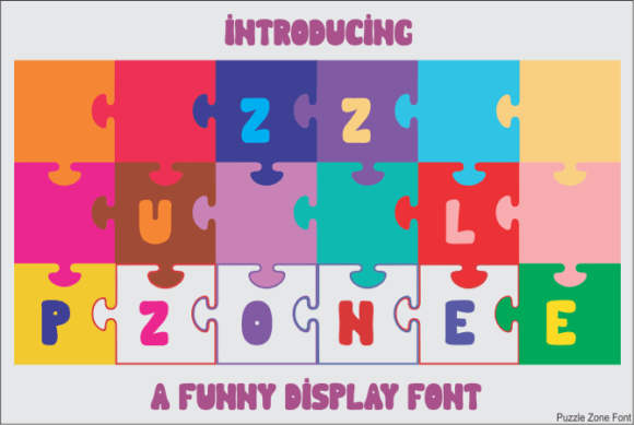 Puzzle Zone: The Adorable Display Font for Playful Campaigns
