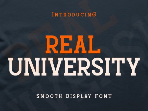 Real University Font for Creative Projects