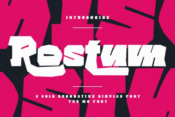 Rostum Font for Creative Projects