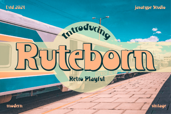 Ruteborn: A Retro Display Font for Editorial Charm