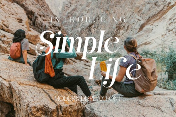 Simple Life: A Modern Display Font for Elegant Editorial Design