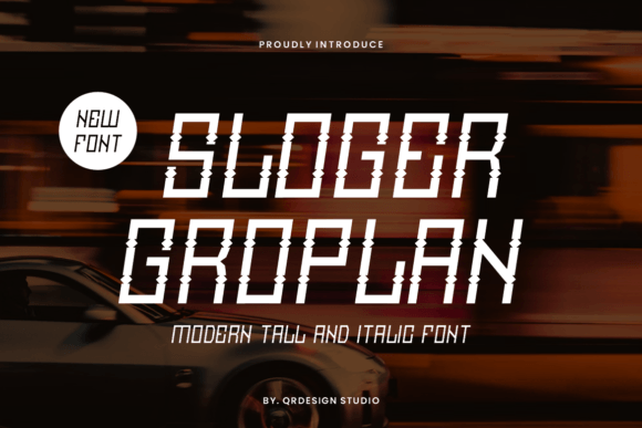 Sloger Groplan Font for Creative Projects