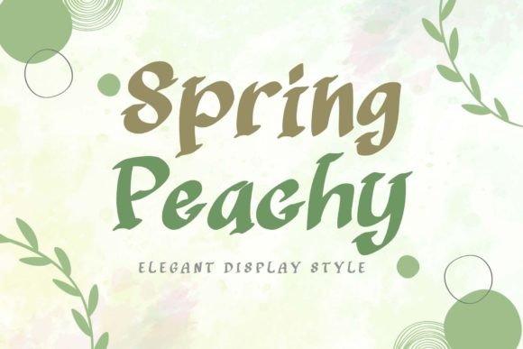 Spring Peachy: The Elegant Display Font for Modern Branding