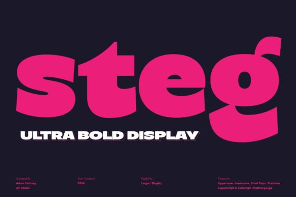 Steg: A Bold Font for Impactful Design