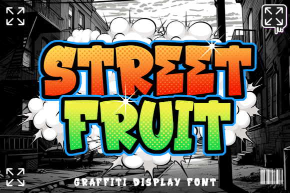 Street Fruit Font for Creative Makers